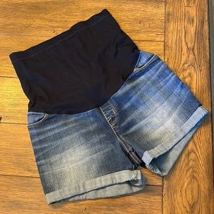 Maternity blue Jean shorts